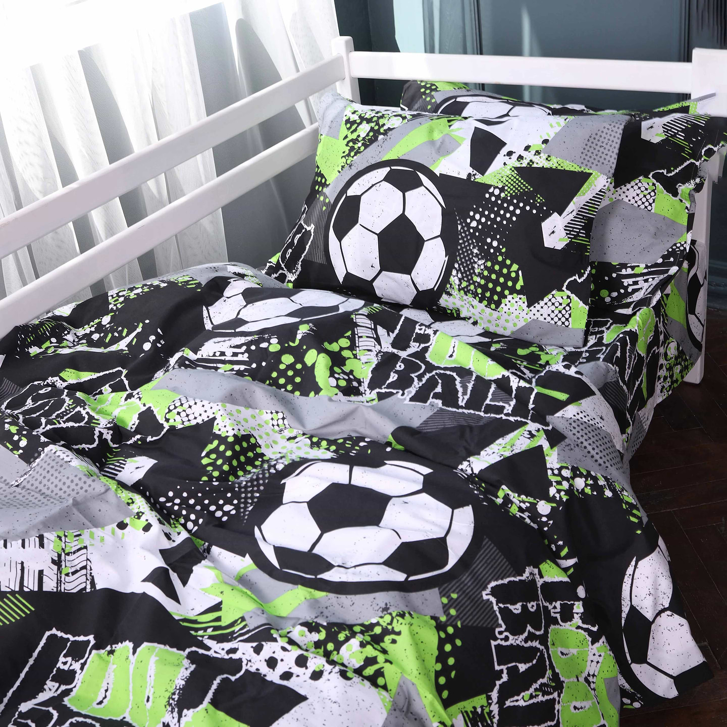Комплект постільної білизни MirSon Ranforce Elite 17-0837 Urban football 220х240 (2200011570327)